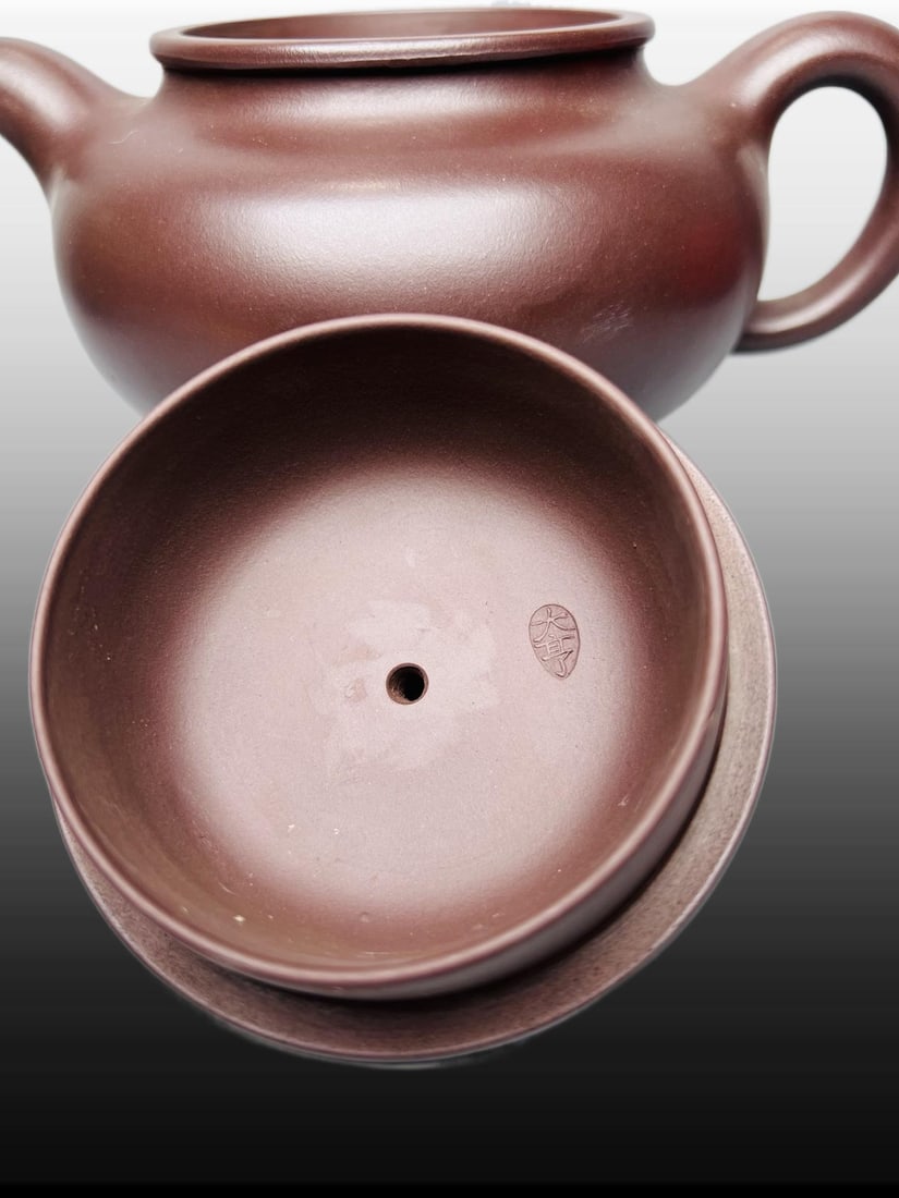 A Exquisite Purple Sands Round Teapot - 5