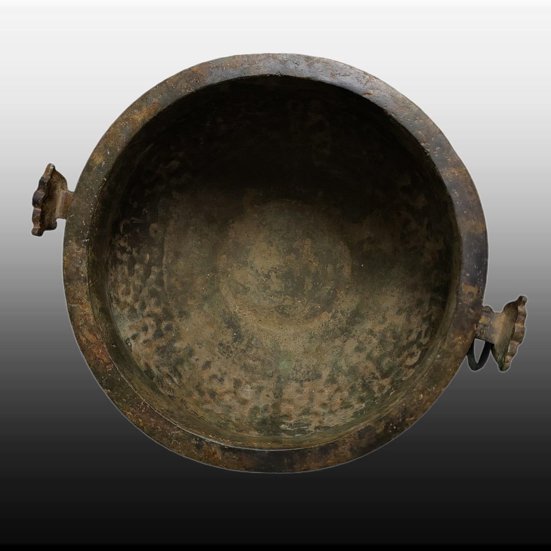 A Exquisite Bronze Dragon Pattern Beast-Ears Basin - 8