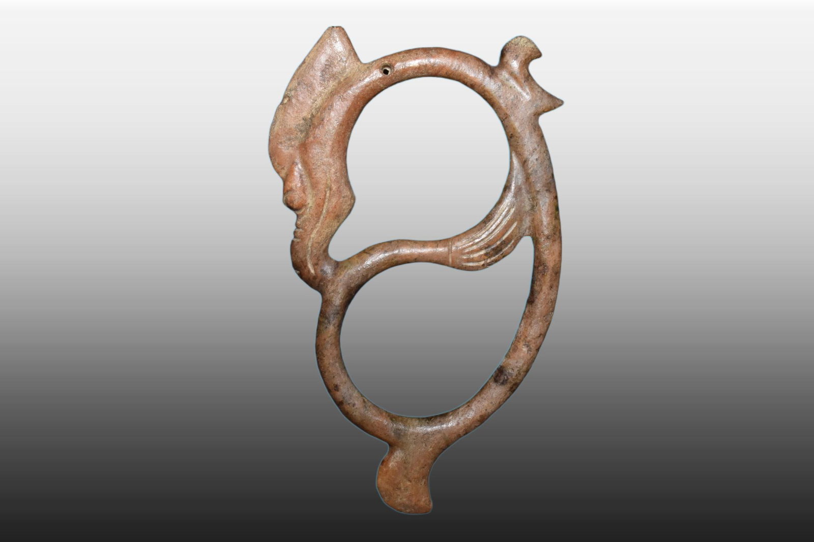 A Exquisite River Polished Jade Dragon - 4