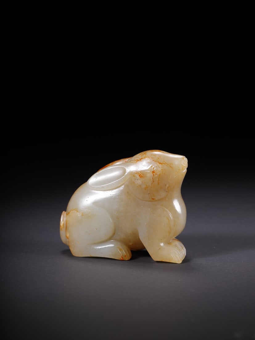 A Exquisite Hotan Jade Rabbit Ornament (1 of 9)