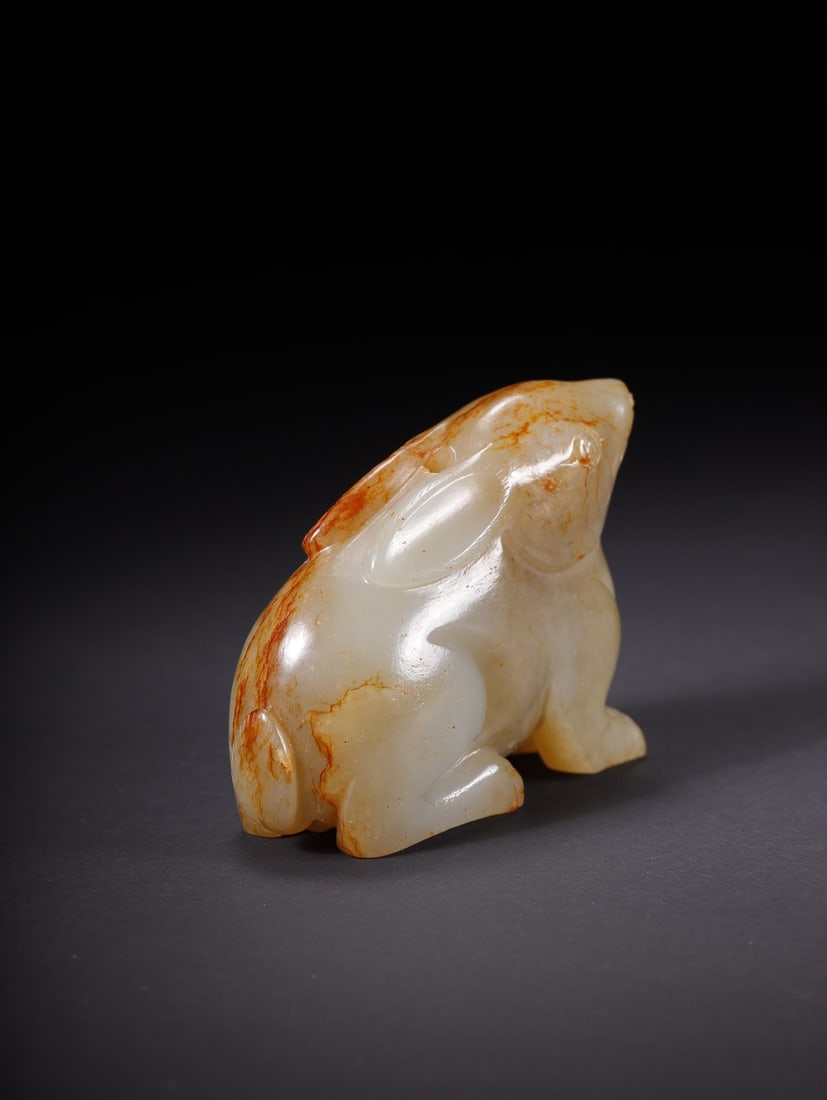 A Exquisite Hotan Jade Rabbit Ornament - 4