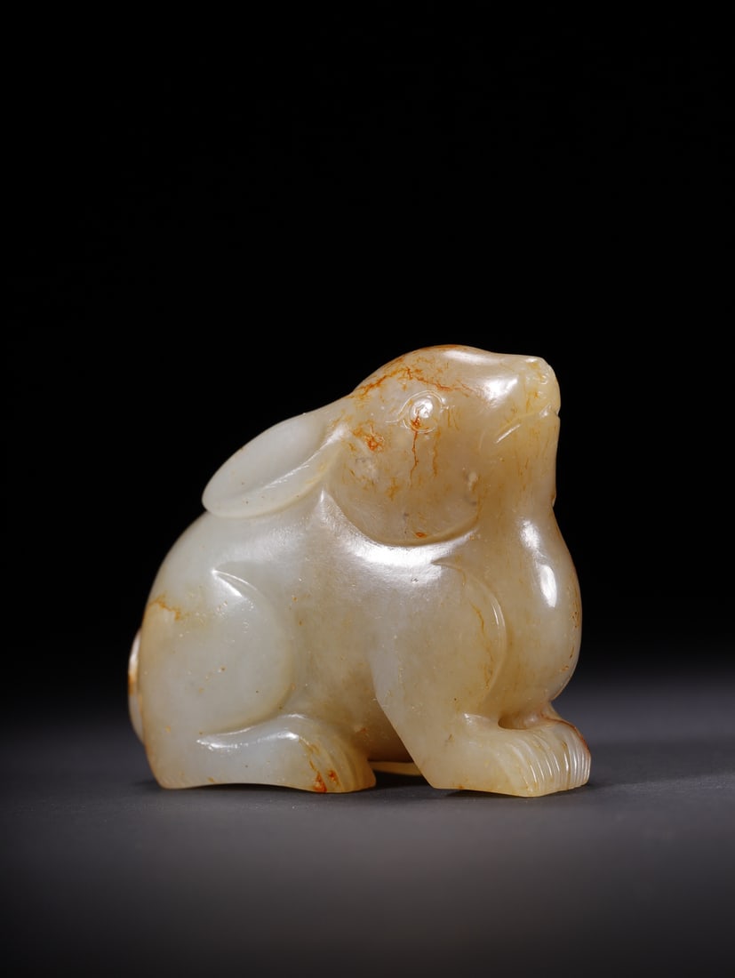 A Exquisite Hotan Jade Rabbit Ornament - 7
