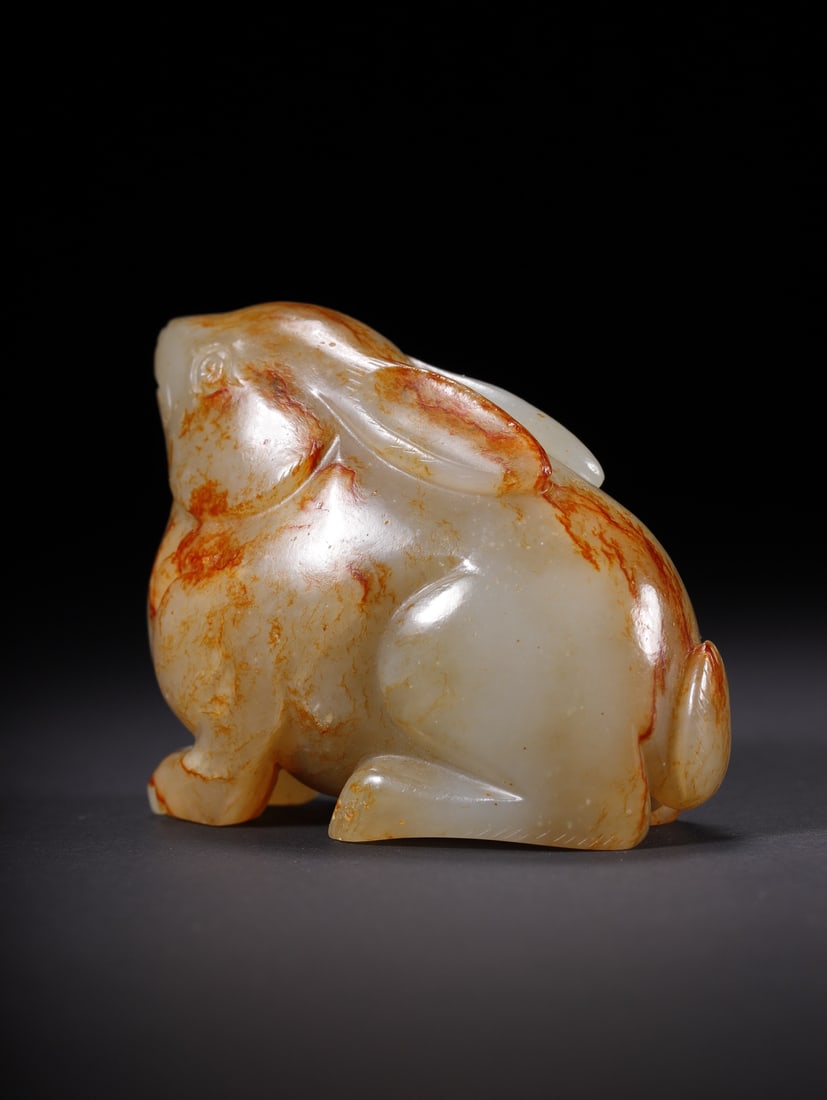 A Exquisite Hotan Jade Rabbit Ornament - 8