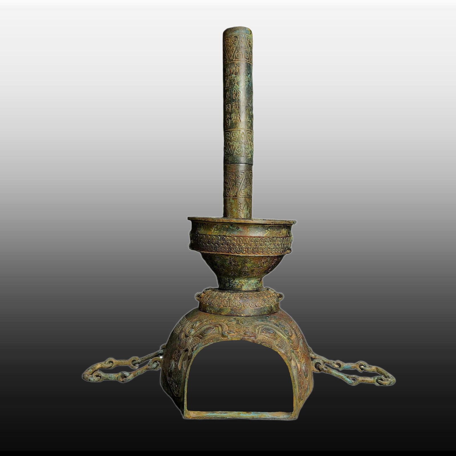 A Exquisite Bronze Tiger Head Stove: A Exquisite Bronze Tiger Head Stove,Ancient Time, China,Size:18.9inx15.4in ,Weight:3400g 青铜虎头灶,远古时期