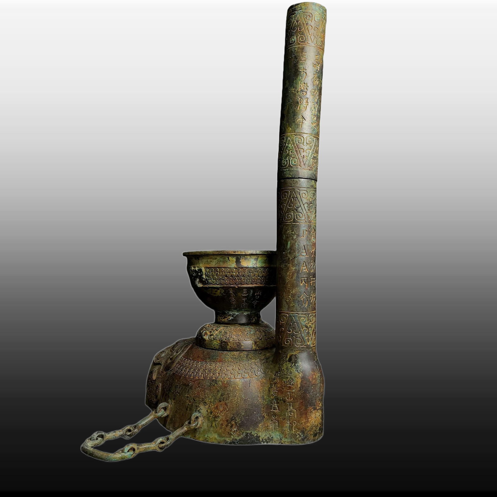 A Exquisite Bronze Tiger Head Stove - 6