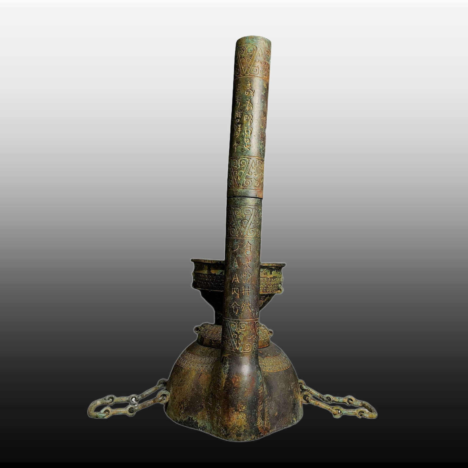 A Exquisite Bronze Tiger Head Stove - 7