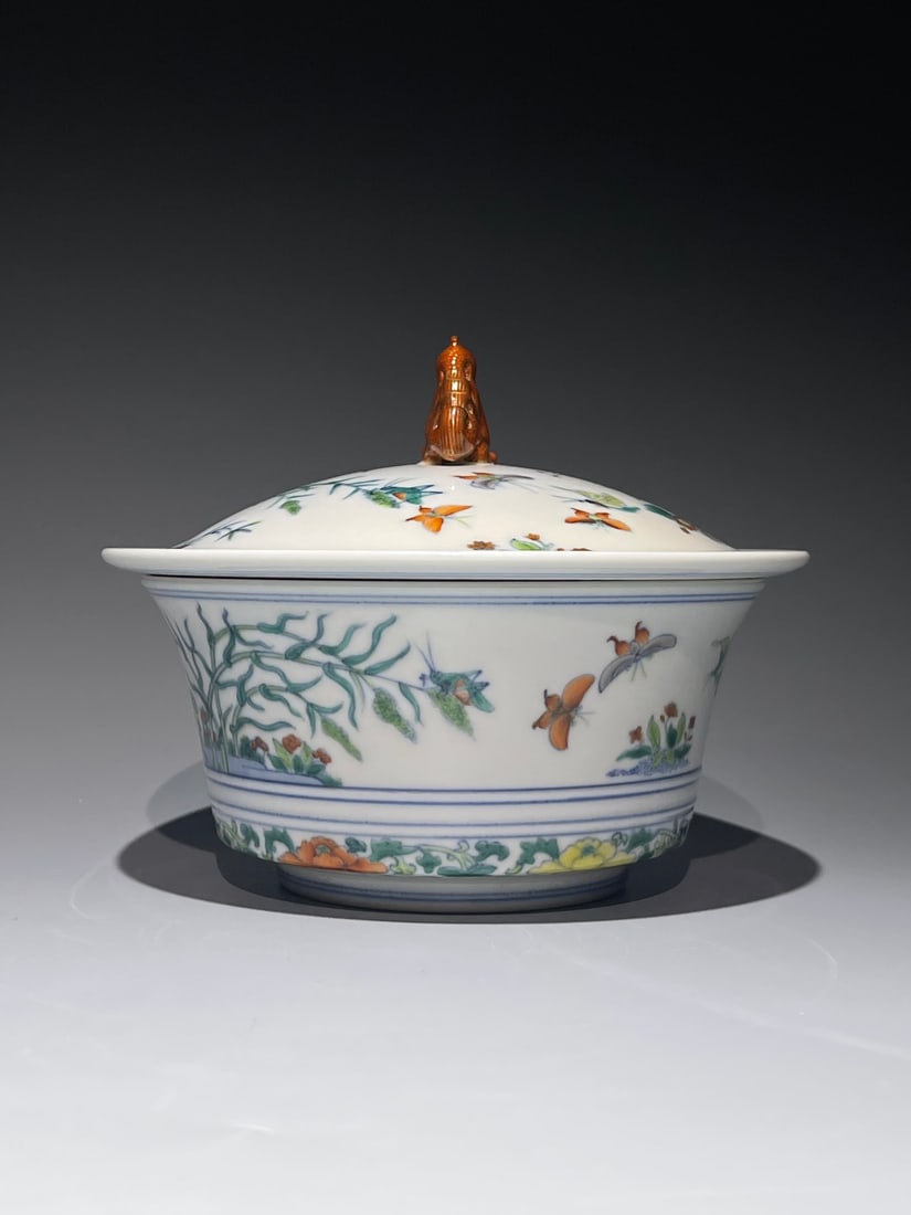 A Exquisite Doucai Flower Pattern Bowl - 3