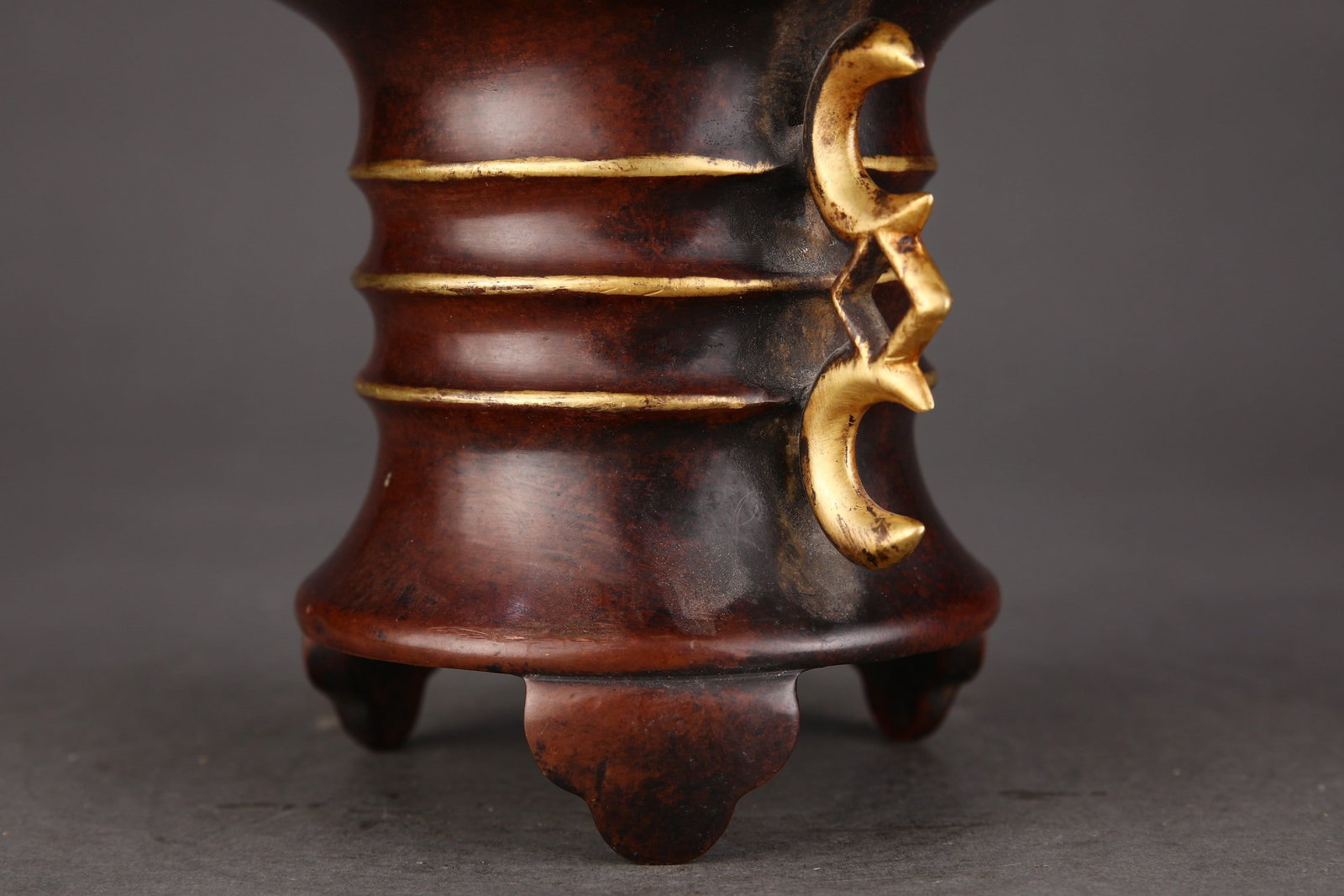 A Exquisite Gilt Bronze string pattern Censer - 5
