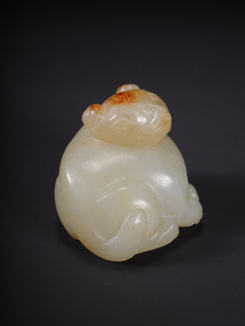 A Exquisite Hotan Jade Bear Ornament - 7