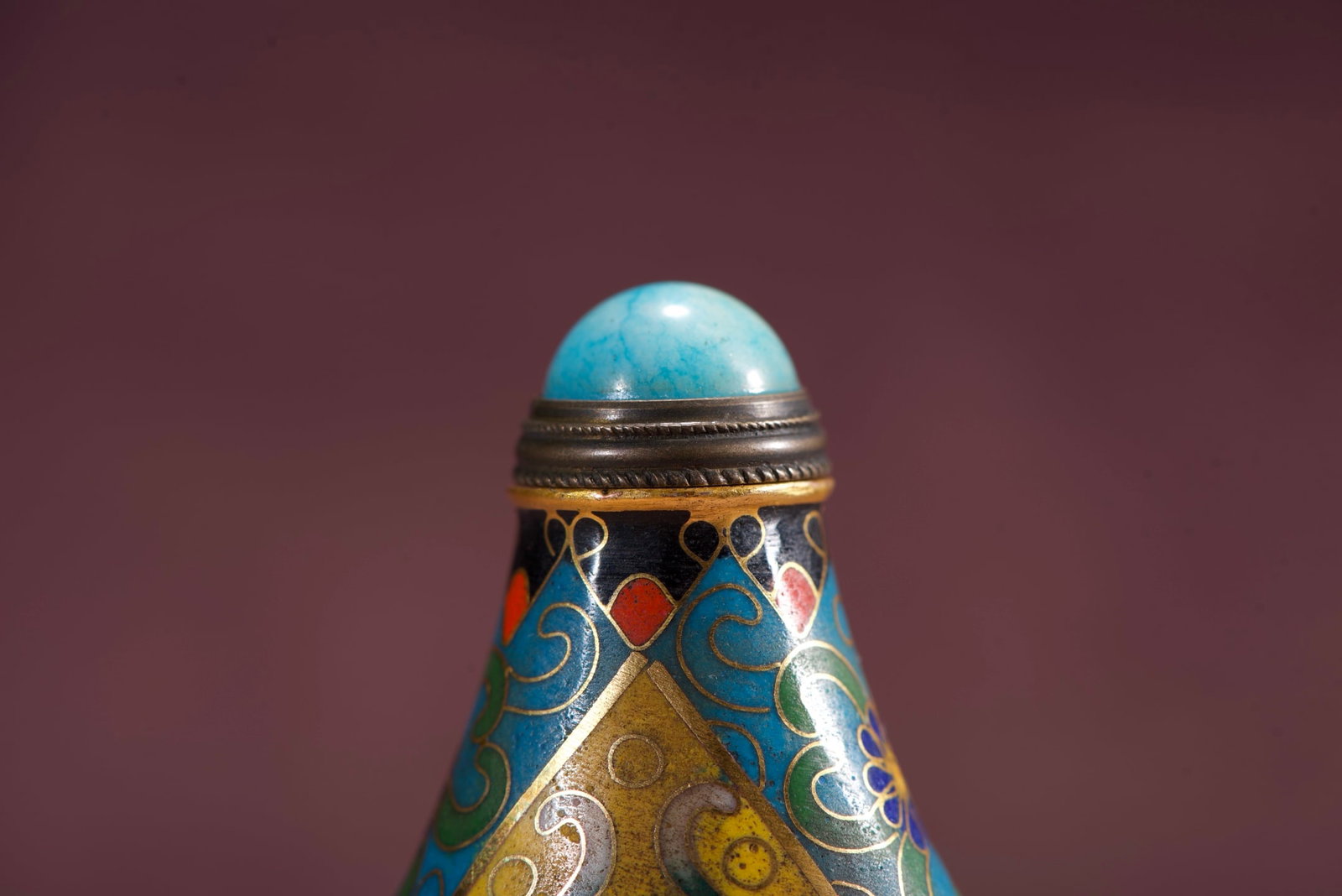 A Exquisite Cloisonne Dragon Pattern Snuff Bottle - 2