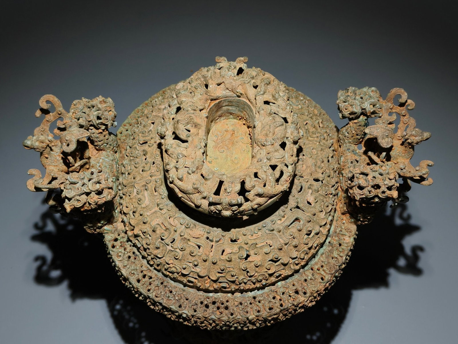 A Exquisite Bronze Dragon Pattern Jar - 8