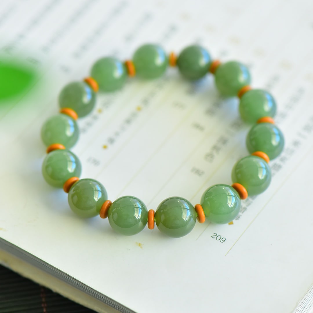 A Exquisite Hotan Jade Bracelet (1 of 4)