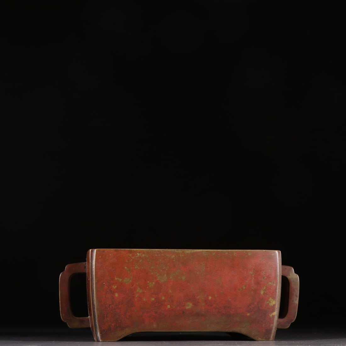An Exquisite Bronze Double-Ears four legs Censer (1 of 9)