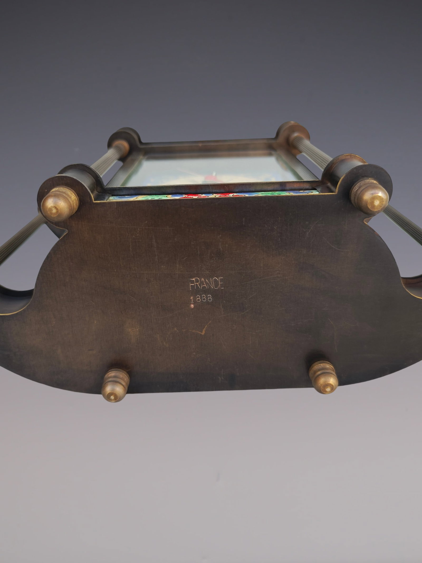 An Exquisite Bronze Lotus Pattern Clock - 9