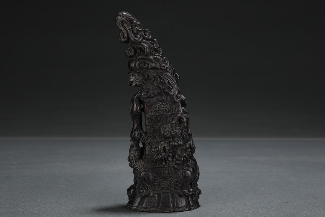 An Exquisite Eaglewood Dragon Pattern Ornament - 4