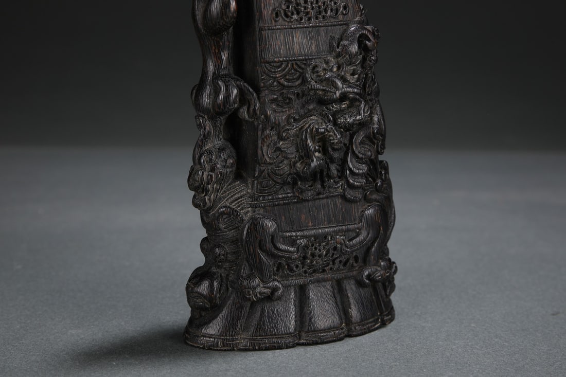 An Exquisite Eaglewood Dragon Pattern Ornament - 6