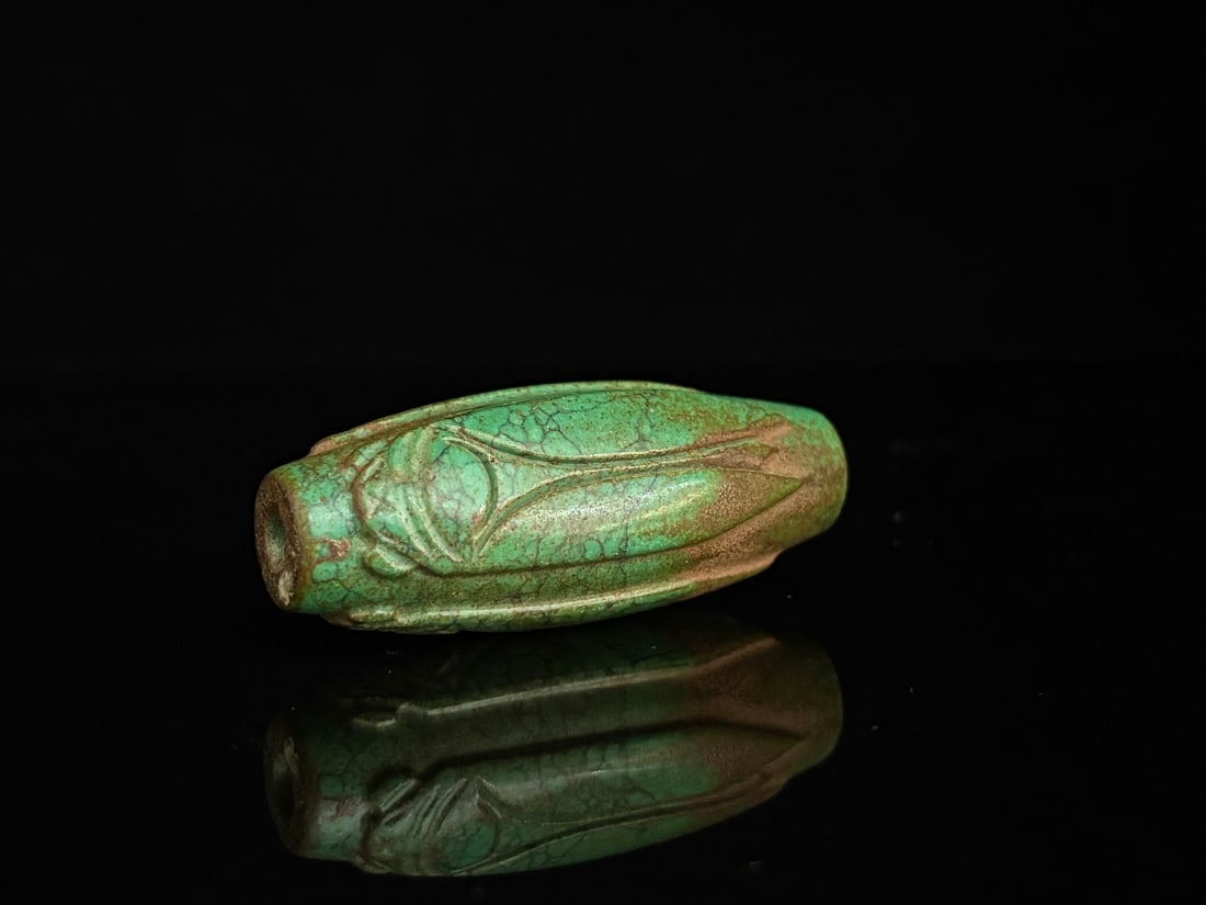 An Exquisite Turquoise Cicada Pattern Pendant - 3