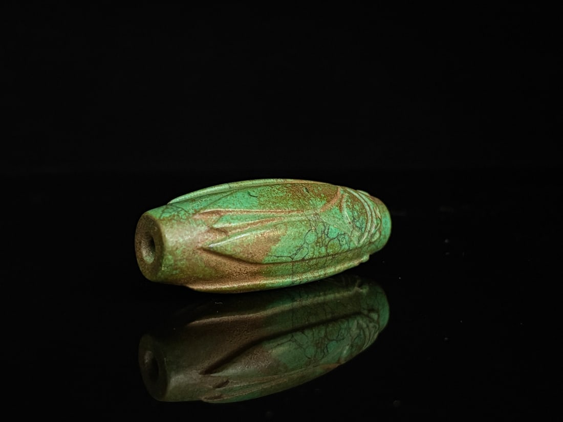 An Exquisite Turquoise Cicada Pattern Pendant - 4