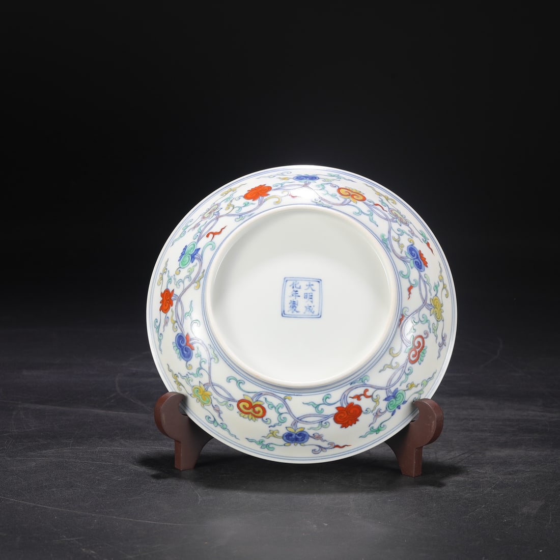 An Exquisite Doucai Seawater Pattern Dragon Pattern Lotus Pattern Plate - 7