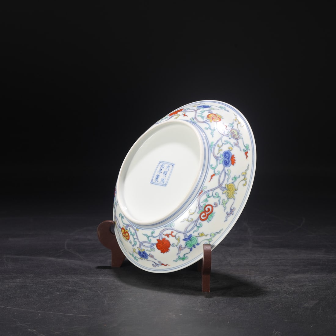 An Exquisite Doucai Seawater Pattern Dragon Pattern Lotus Pattern Plate - 8