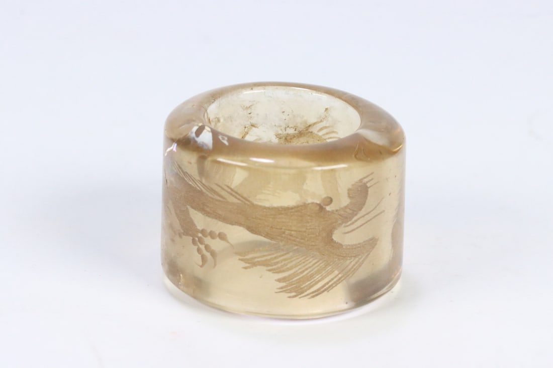 An Exquisite Crystal Dragon Pattern Fingerstall - 4