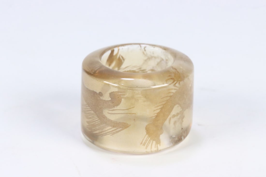 An Exquisite Crystal Dragon Pattern Fingerstall - 5