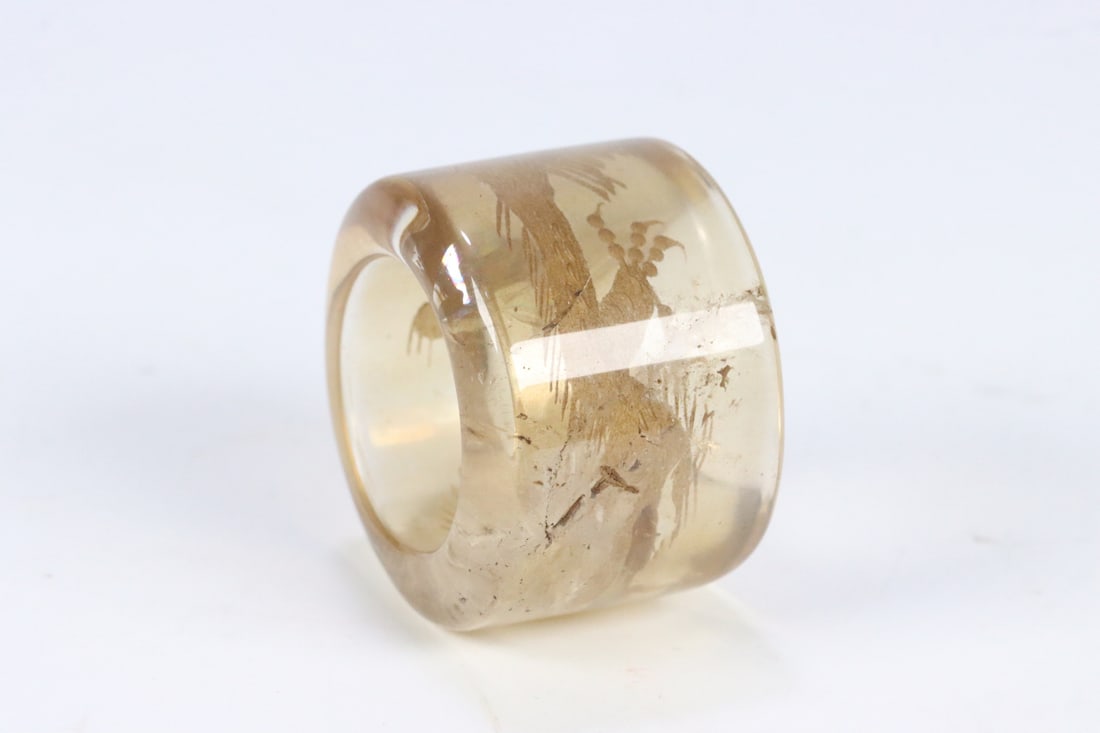 An Exquisite Crystal Dragon Pattern Fingerstall - 6