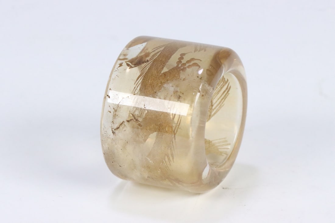An Exquisite Crystal Dragon Pattern Fingerstall - 7