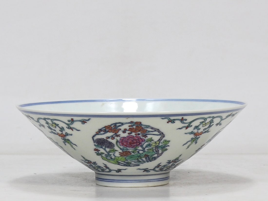 An Exquisite Doucai Flower Pattern Bowl (1 of 8)