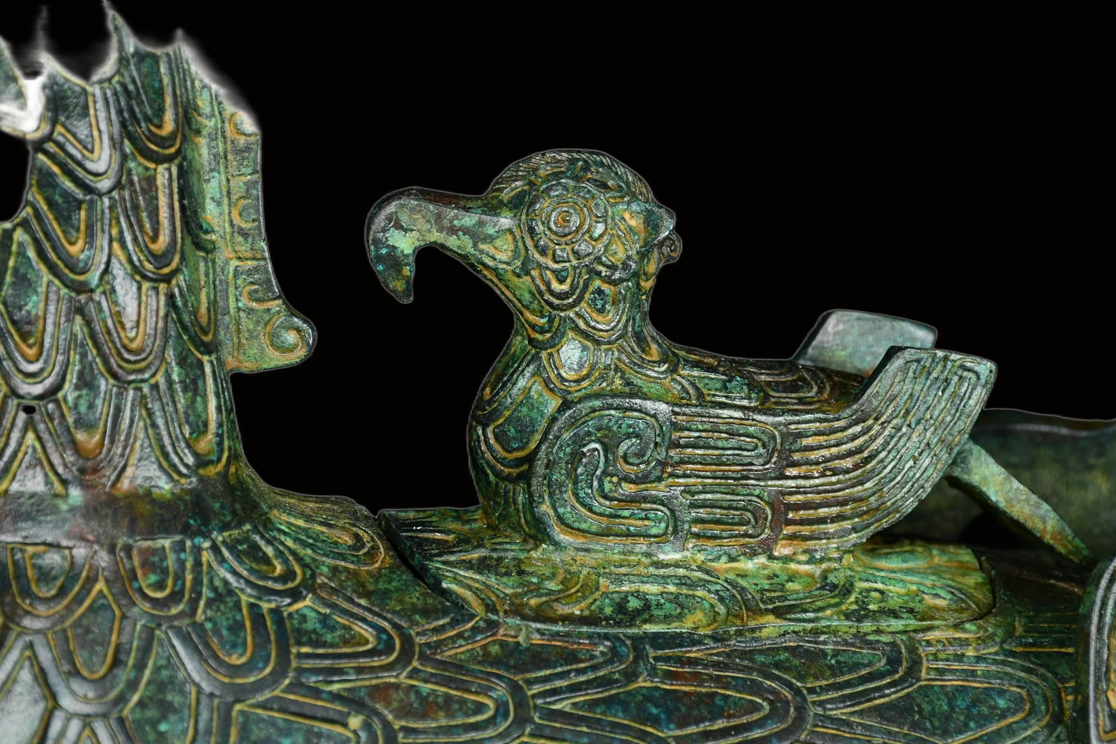 A Exquisite Bronze Bird Ornament - 2