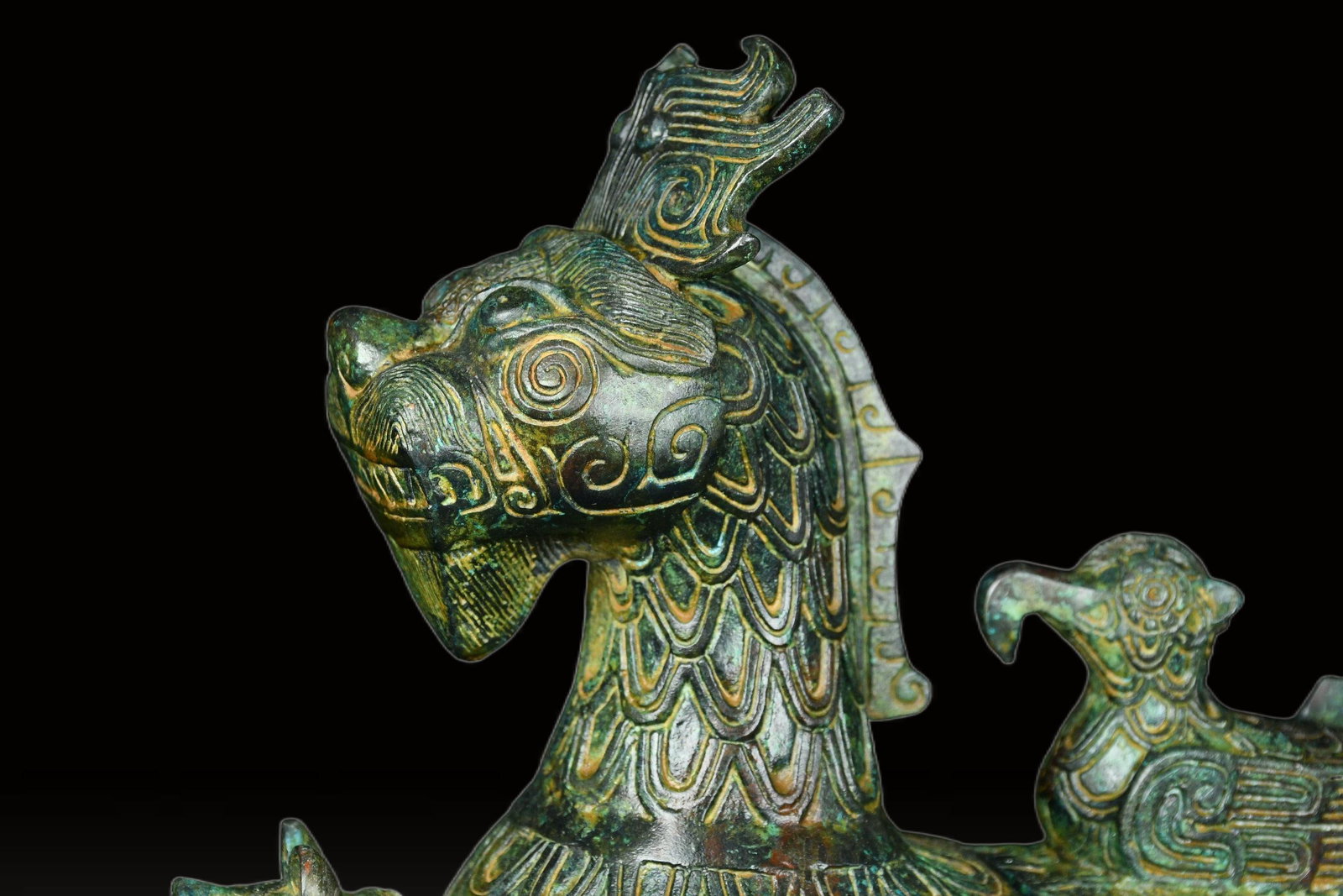A Exquisite Bronze Bird Ornament - 3