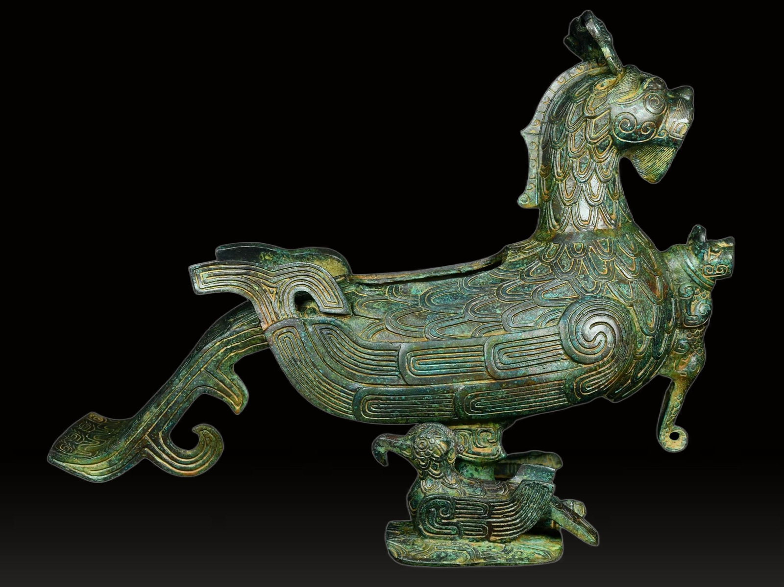 A Exquisite Bronze Bird Ornament - 7
