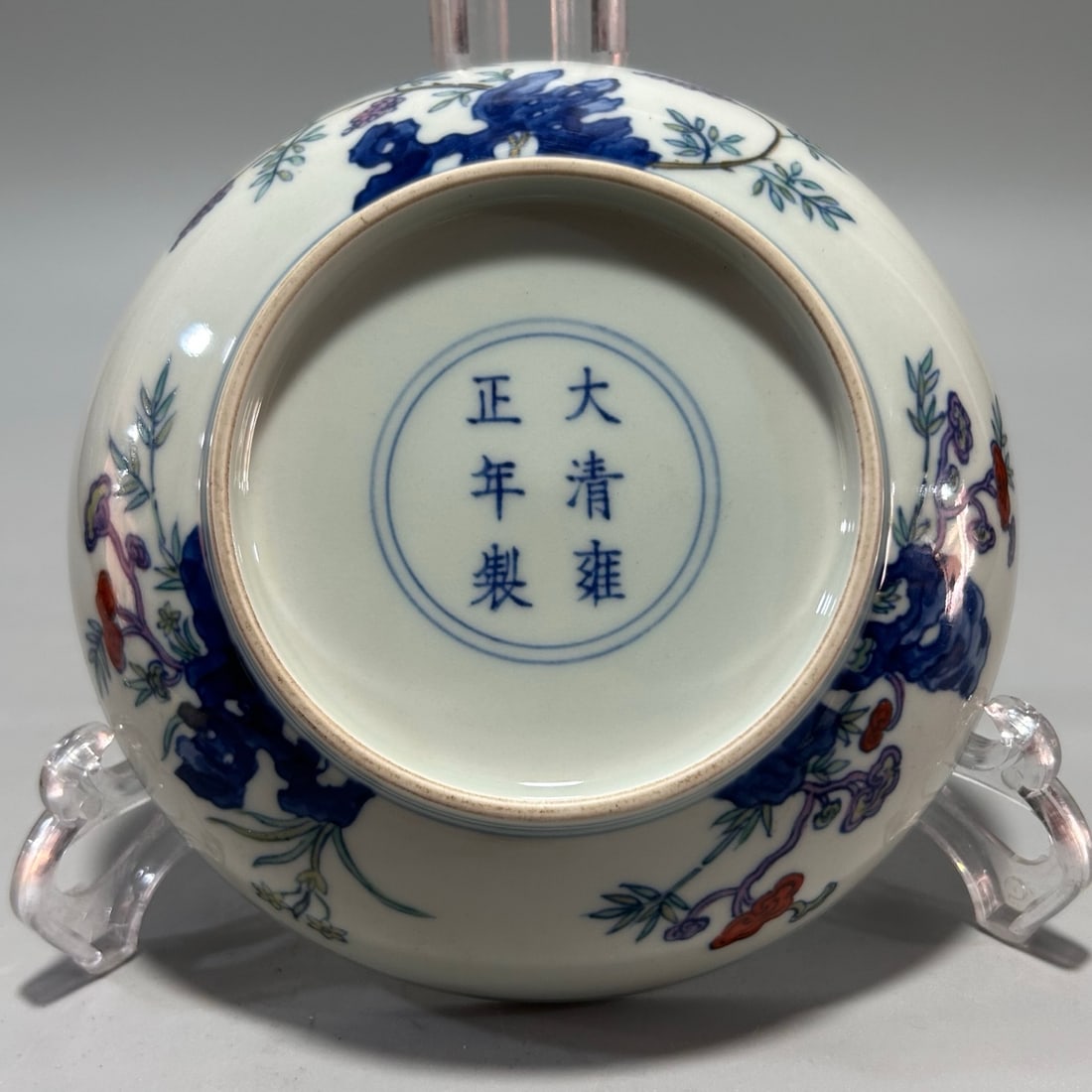A Exquisite Doucai Flower Pattern Plate - 4