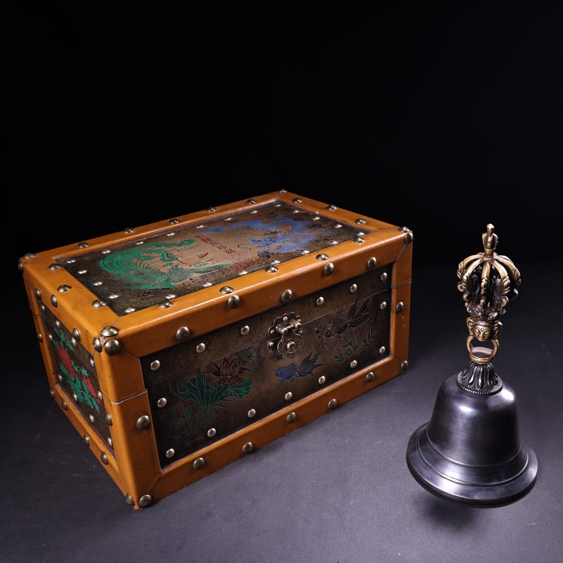 A Exquisite Bronze Demon-Subduing Bell (1 of 9)