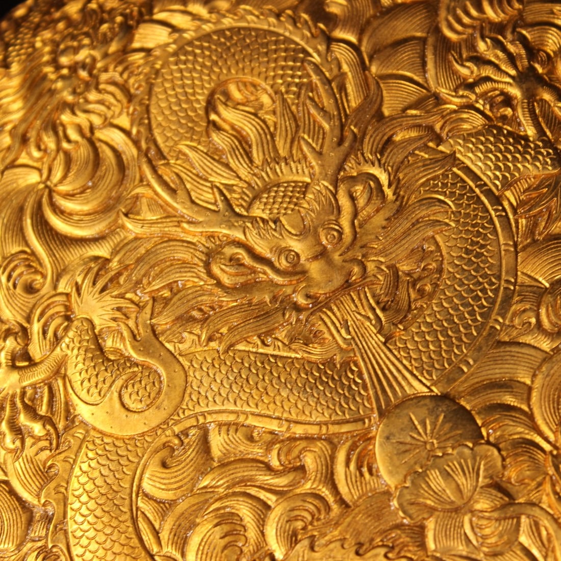 A Exquisite Gilt Bronze Dragon Pattern Box - 5