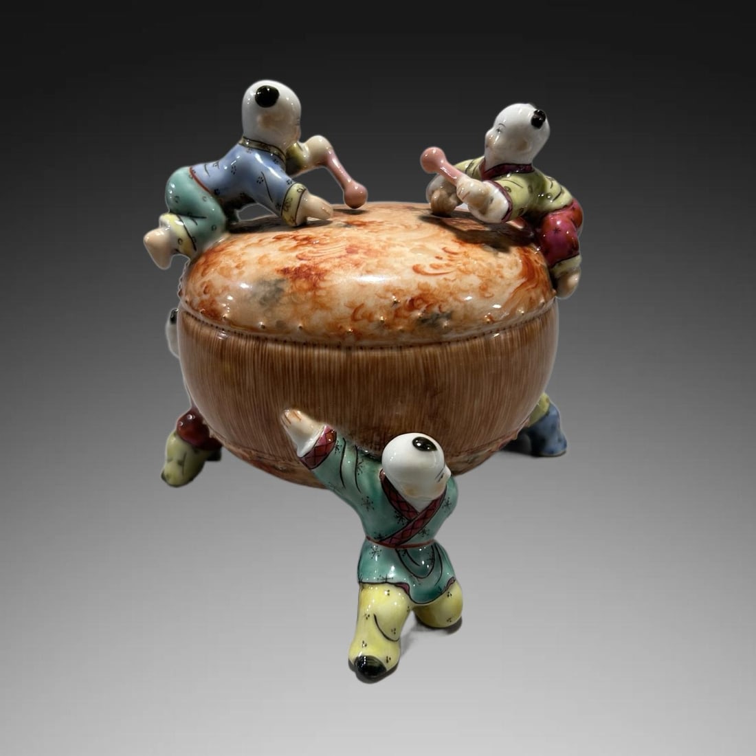A Exquisite Stone Pattern Figures Ornament - 3