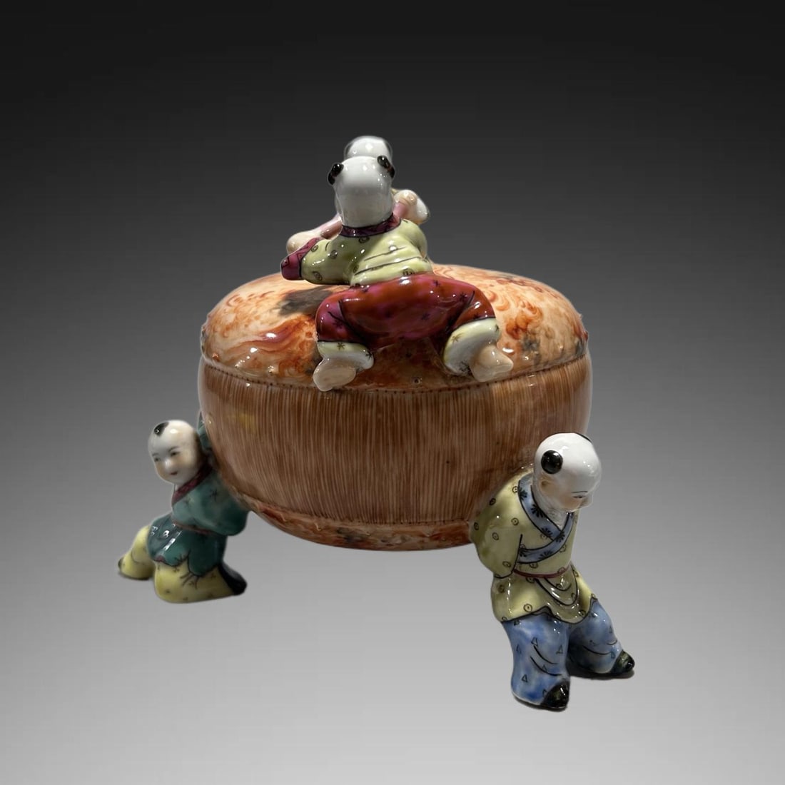 A Exquisite Stone Pattern Figures Ornament - 4
