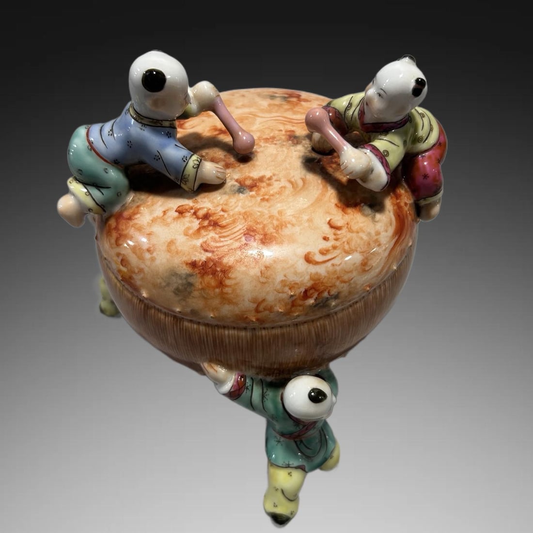 A Exquisite Stone Pattern Figures Ornament - 5