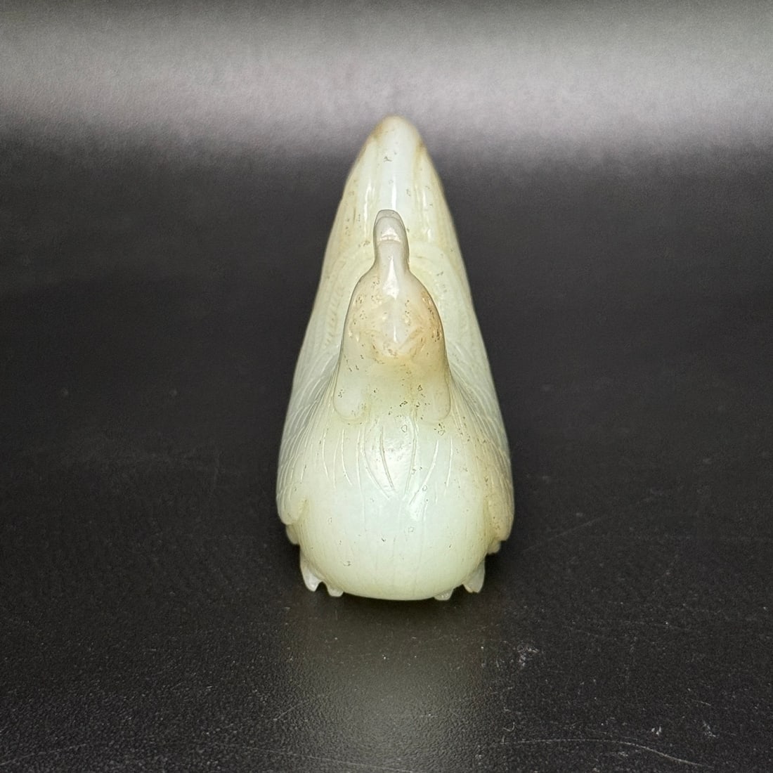 An Exquisite White Jade Rooster Ornament - 3