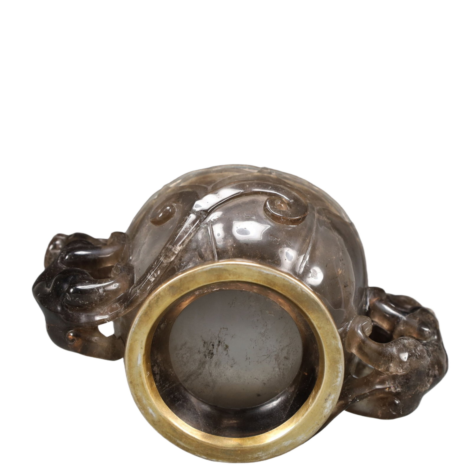 An Exquisite Crystal Auspicious Beast Pattern Double-Ears Censer - 10