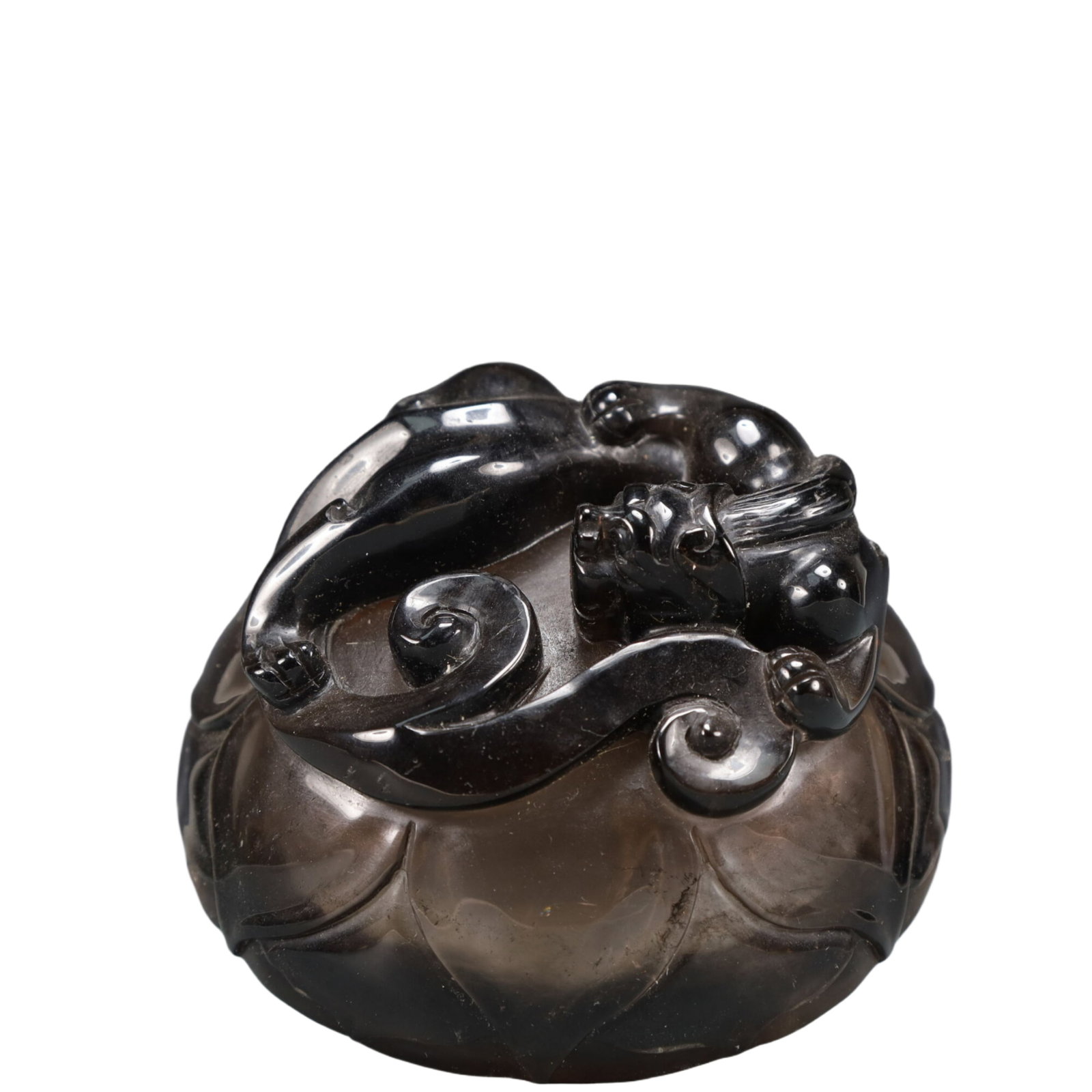 An Exquisite Crystal Auspicious Beast Pattern Double-Ears Censer - 8