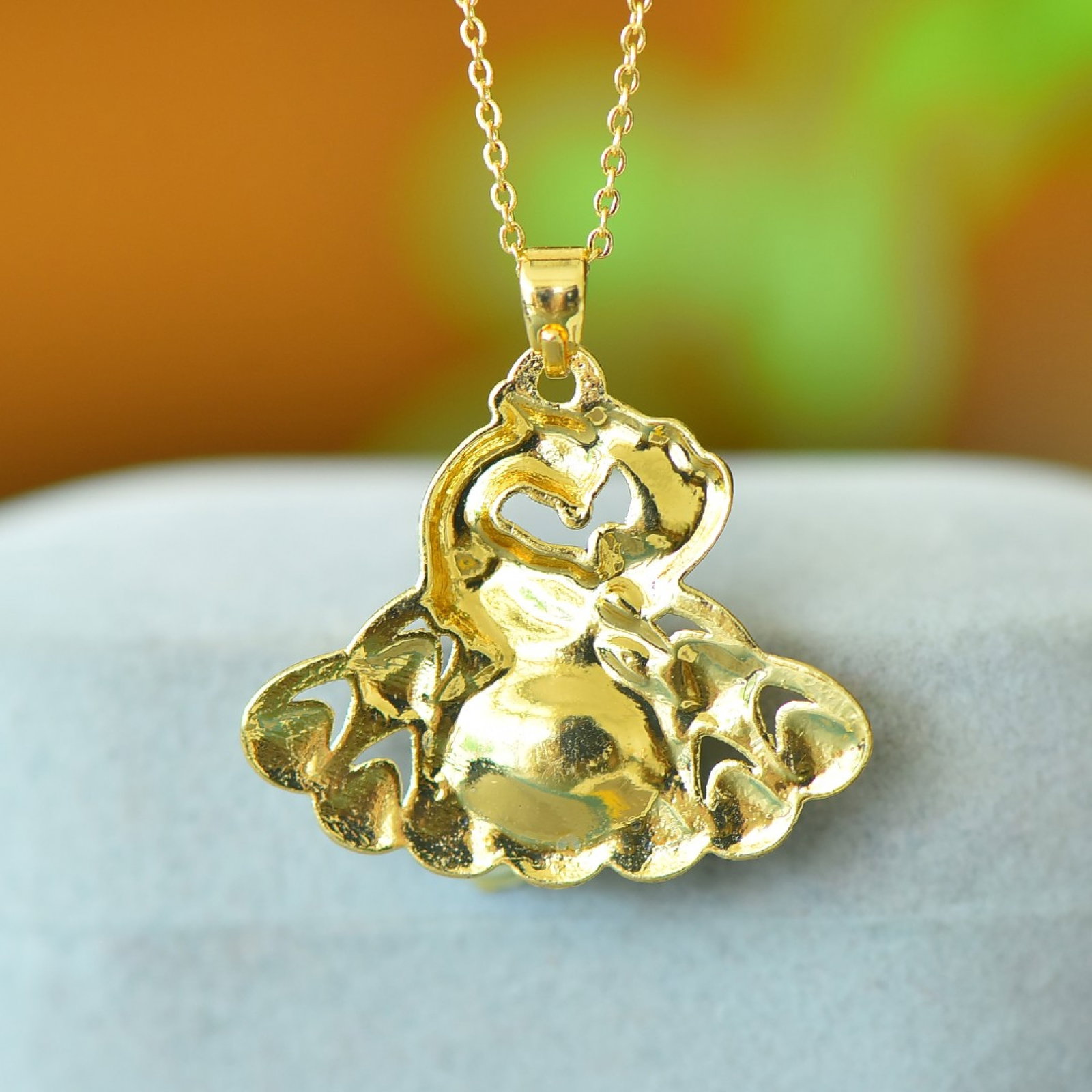 An Exquisite Enamel Peacock Pendant - 5