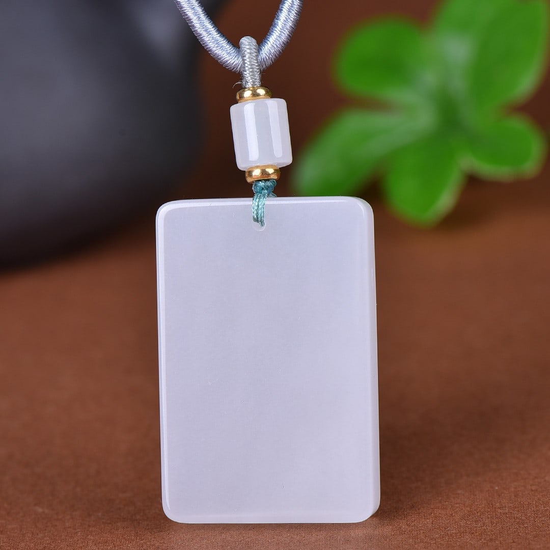 An Exquisite White Jade Pendant - 2