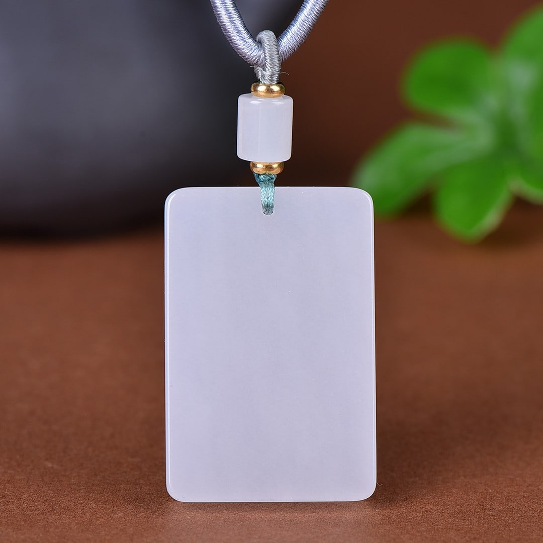 An Exquisite White Jade Pendant - 3