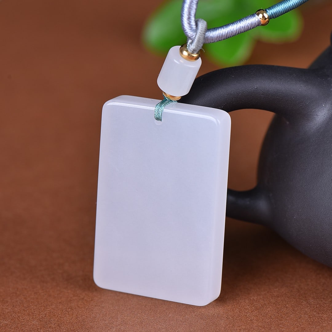 An Exquisite White Jade Pendant - 5
