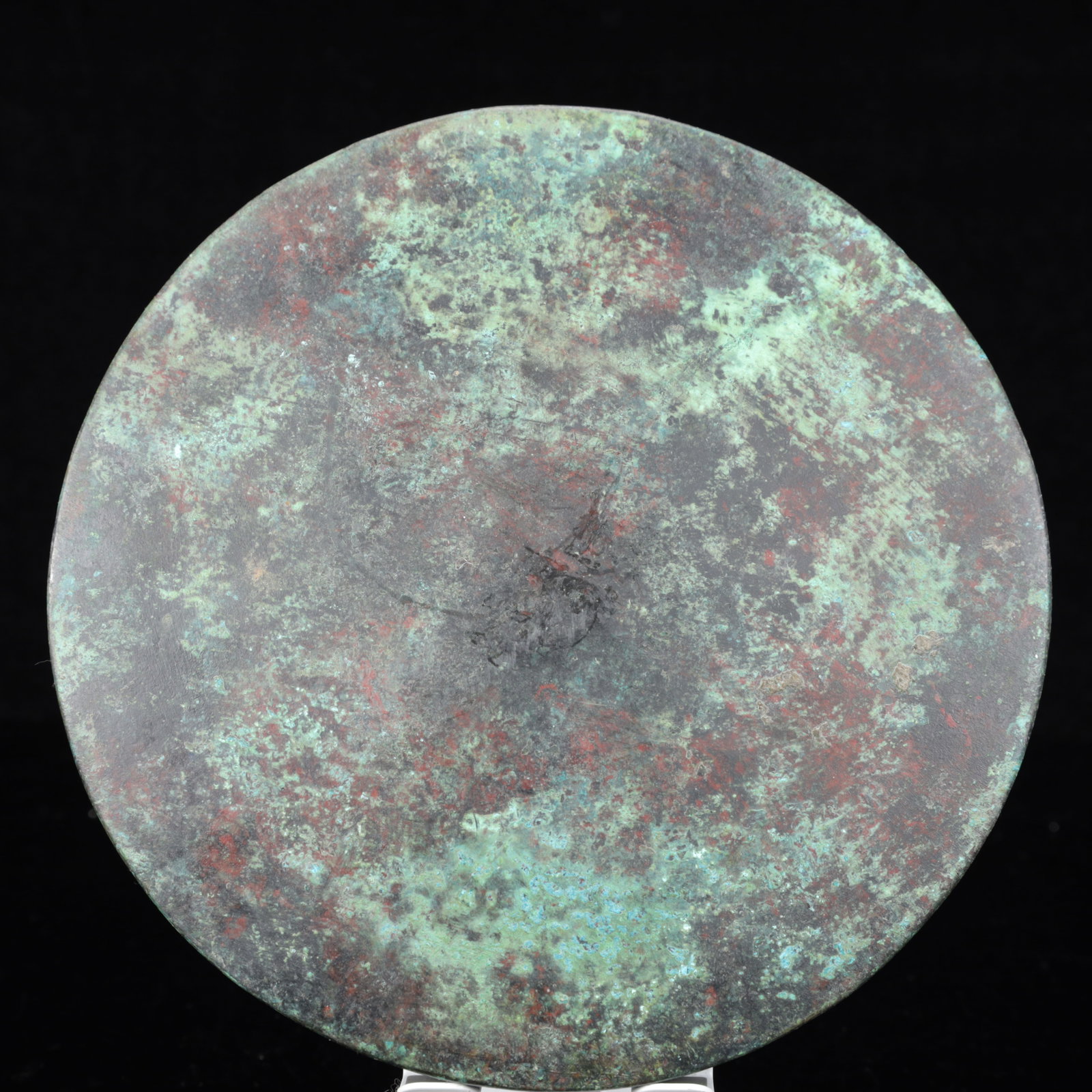 An Archaic Bronze Monkey Pattern Round Mirror - 8
