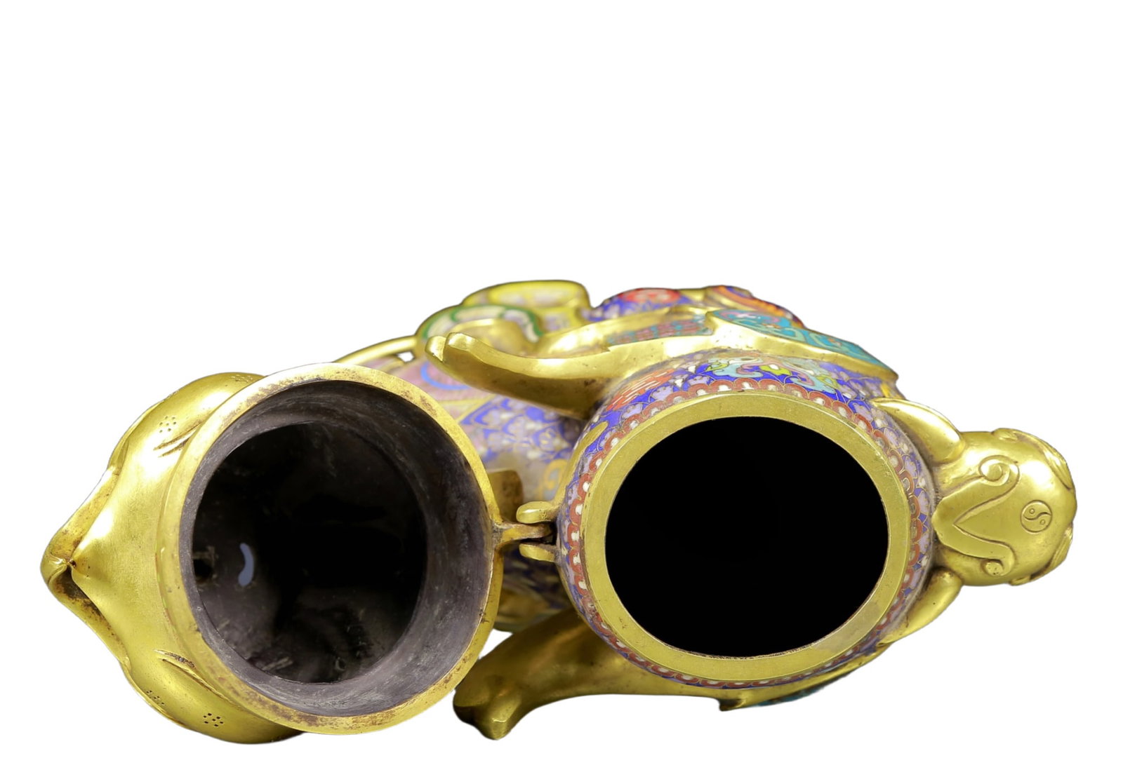 A Rare Cloisonne Phoenix Pattern Censer - 11