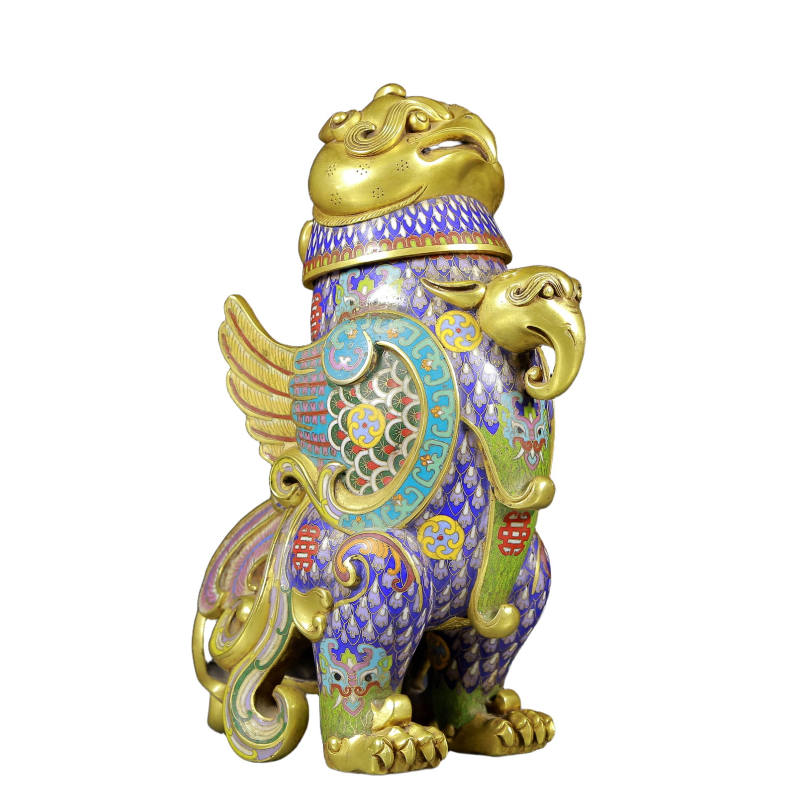 A Rare Cloisonne Phoenix Pattern Censer - 4