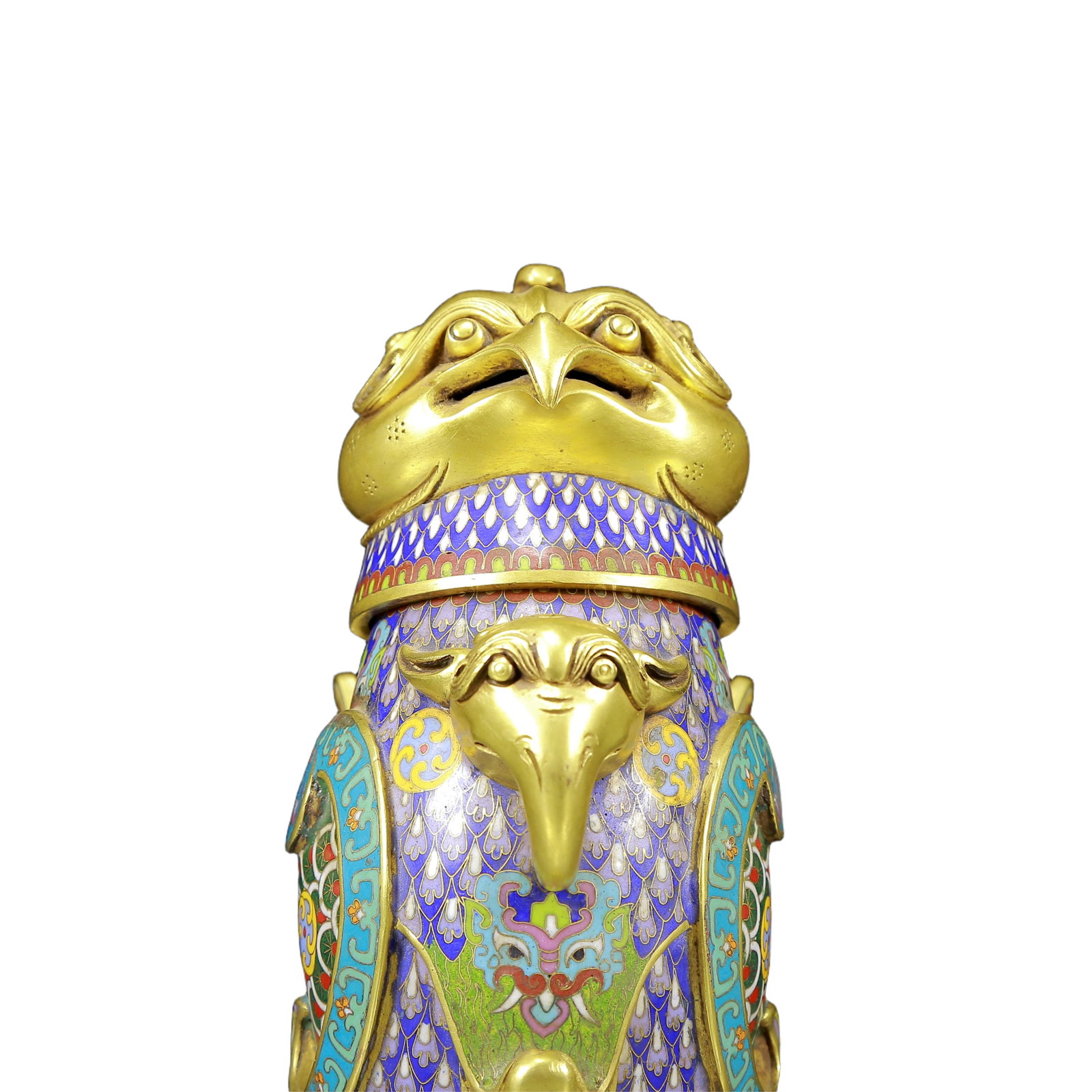 A Rare Cloisonne Phoenix Pattern Censer - 6
