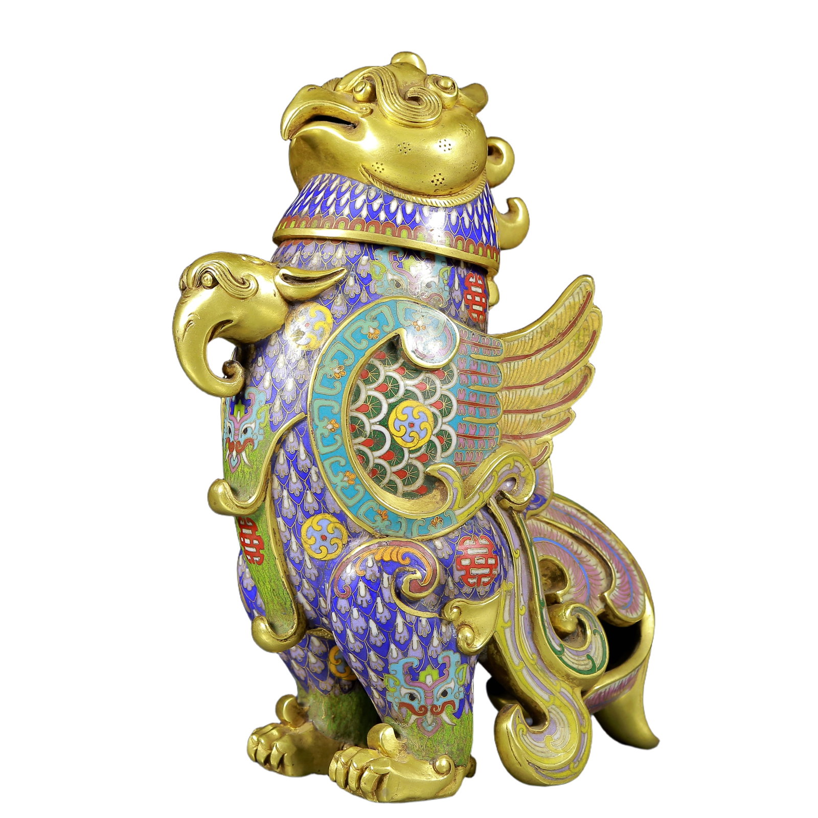 A Rare Cloisonne Phoenix Pattern Censer - 8